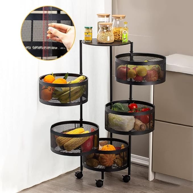 Rotatable Fruit Vegetable Basket