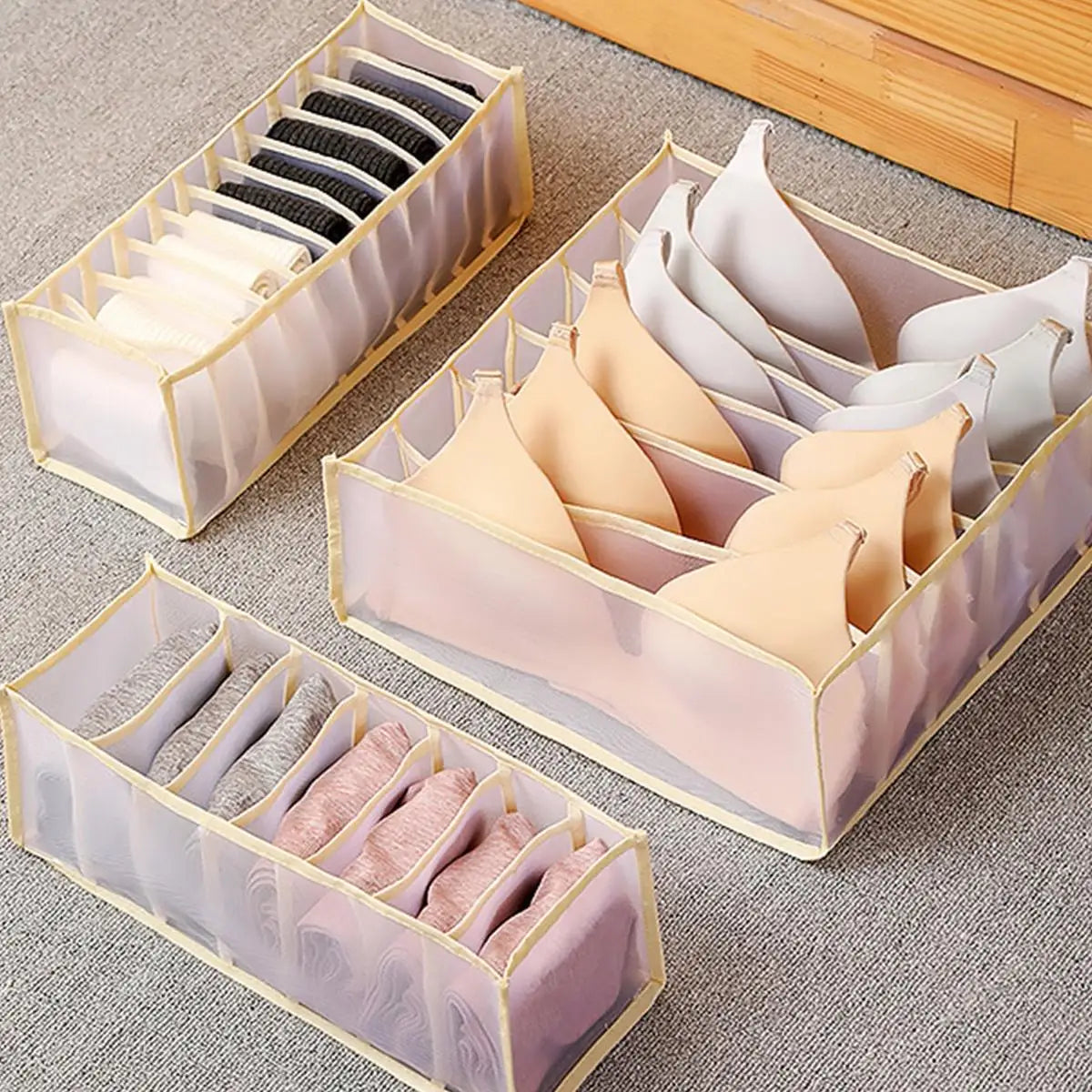 Foldable Sock & Bra Organizer