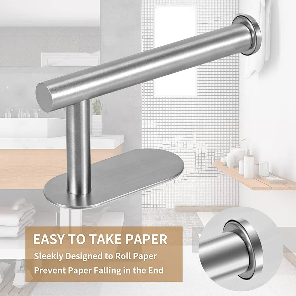 Sleek No-Drill Towel Rack