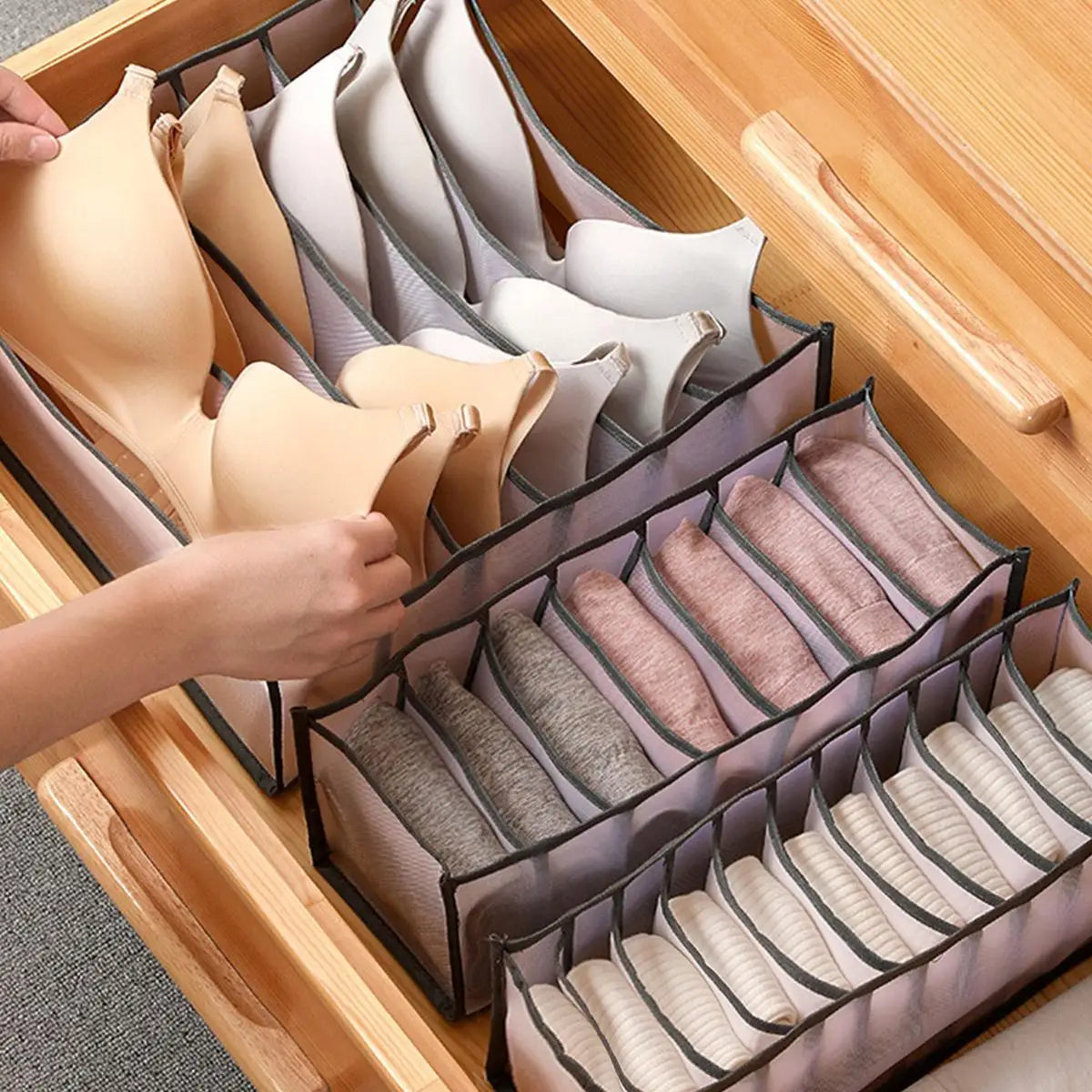 Foldable Sock & Bra Organizer