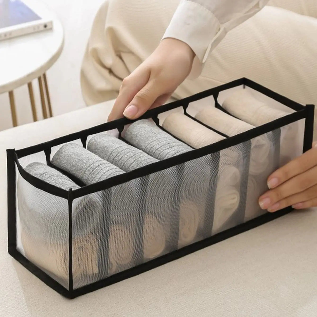 Foldable Sock & Bra Organizer