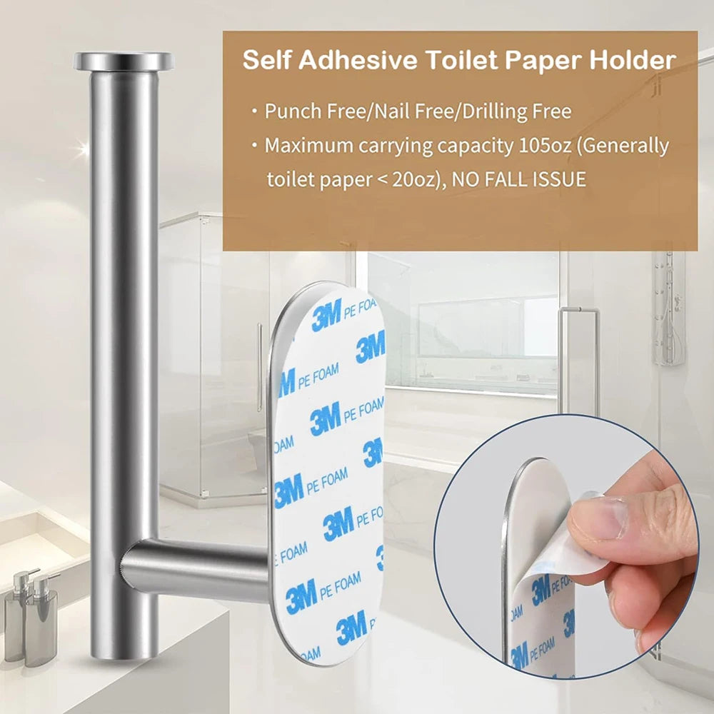 Sleek No-Drill Towel Rack