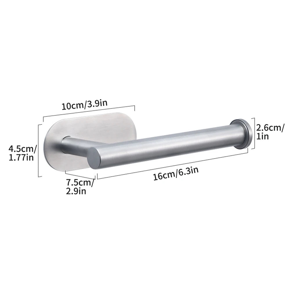 Sleek No-Drill Towel Rack