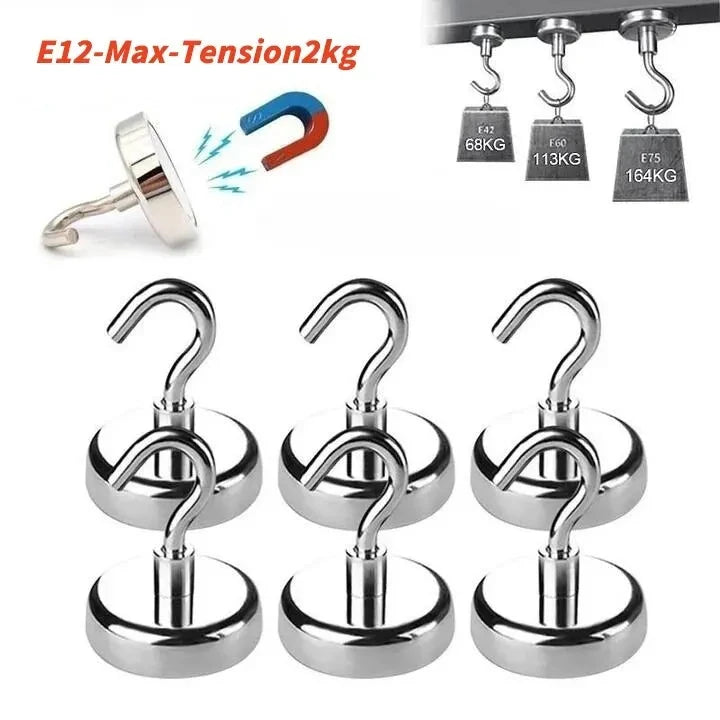 Magnetic Multi-Purpose Storage Hooks