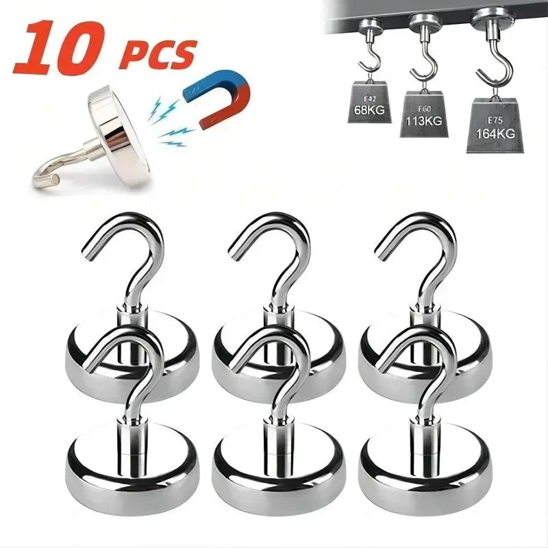 Magnetic Multi-Purpose Storage Hooks