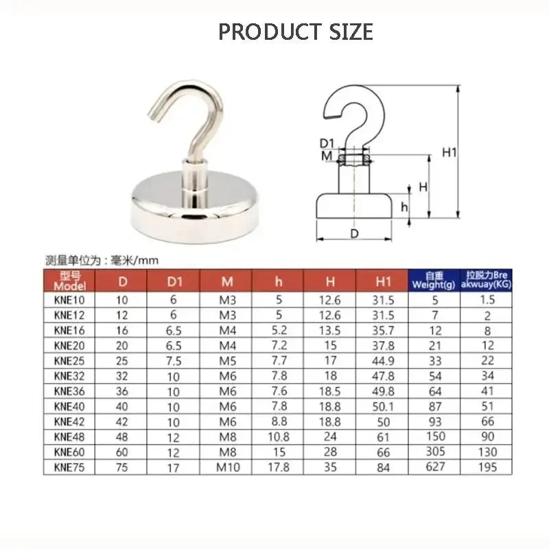 Magnetic Multi-Purpose Storage Hooks